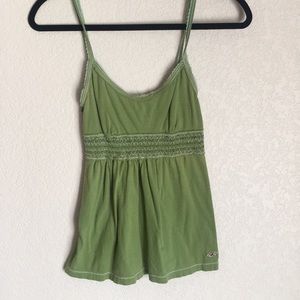 Green hollister tank top